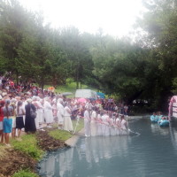 Water Baptism in Corjeuti (Moldova)